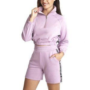 Juicy Couture High Waisted Lilac Purple Lavender Fleece Shorts M